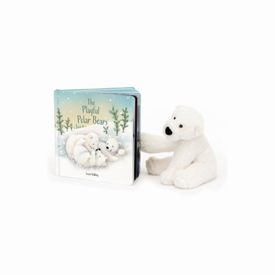 Jellycat The Playful Polar Bears and Perry Polar Bear Small UK | 09286FMPY